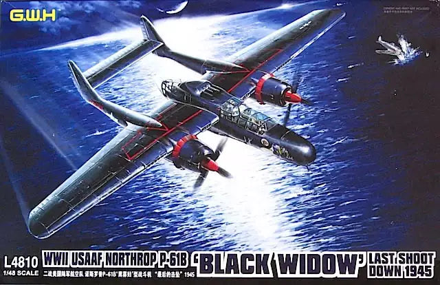 Verpackung: Great Wall Hobby L4810 Northrop P-61B "Black Widow"- Last Shoot Down 1945, 1:48