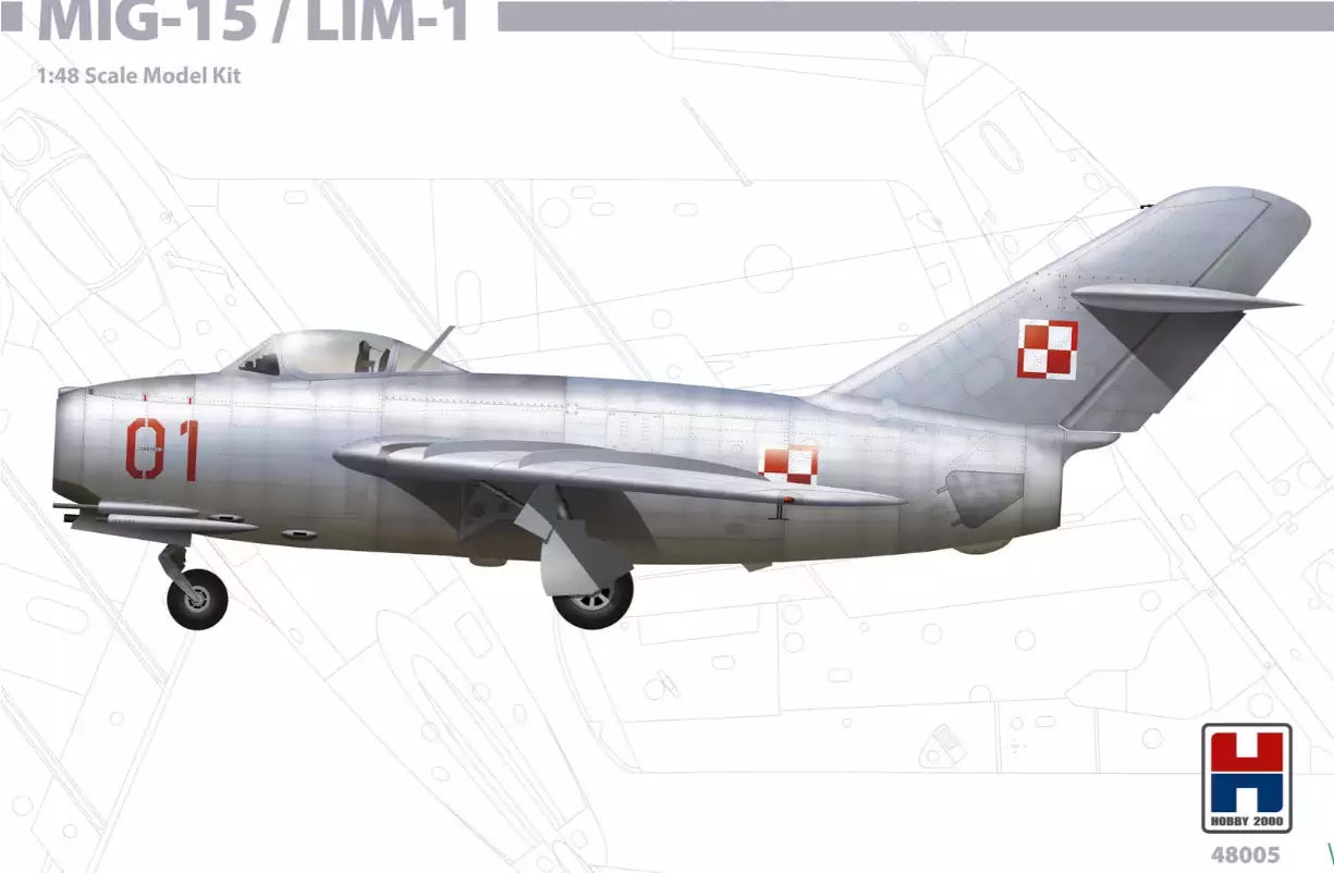 Verpackung: Hobby 2000 48005 MiG-15 / Lim-1, 1:48