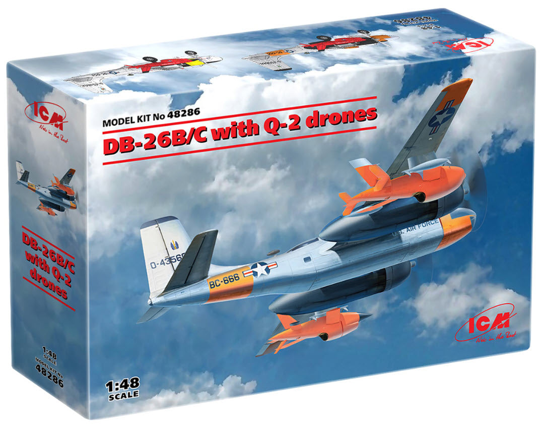 Verpackung: ICM 48286 DB-26B/C with Q-2 drones, 1:48