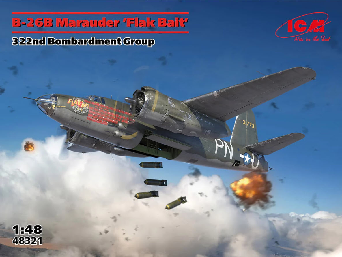 Verpackung: ICM 48321 Martin B-26B Marauder 'Flak Bait', 1:48