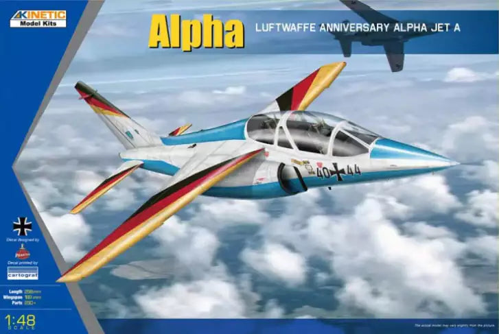 Verpackung: Kinetic K48087 Luftwaffe Anniversary Alpha Jet A Alpha, 1:48