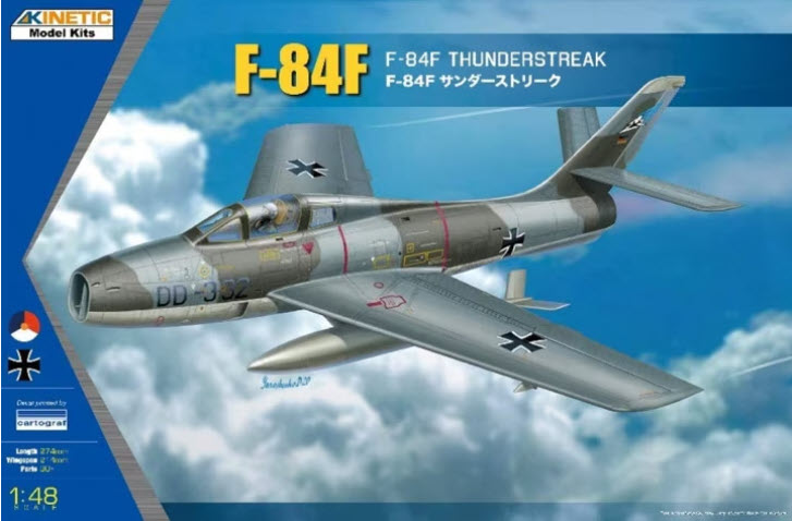 Verpackung: Kinetic K48068 F-84F Thunderstreak, 1:48