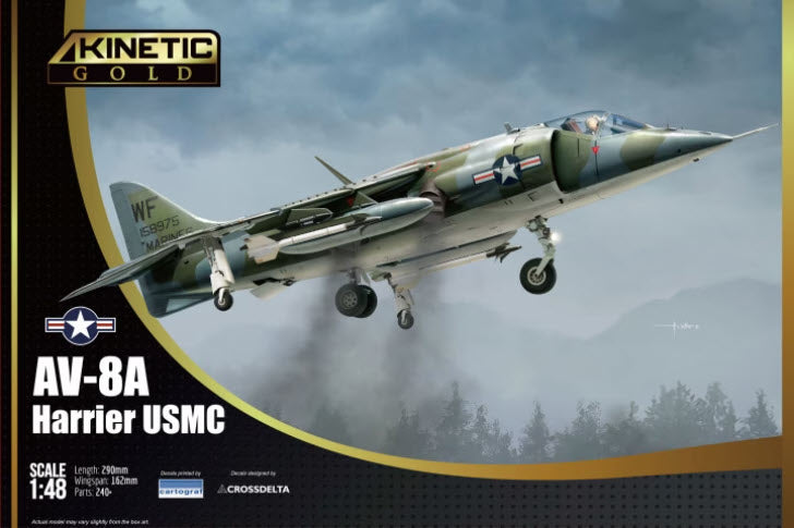Verpackung: Kinetic K48072 AV-8A Harrier USMC, 1:48
