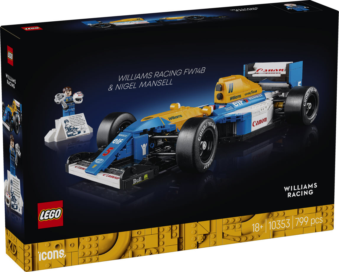 Verpackung: LEGO Icons 10353 Williams Racing FW14B mit Nigel Mansell
