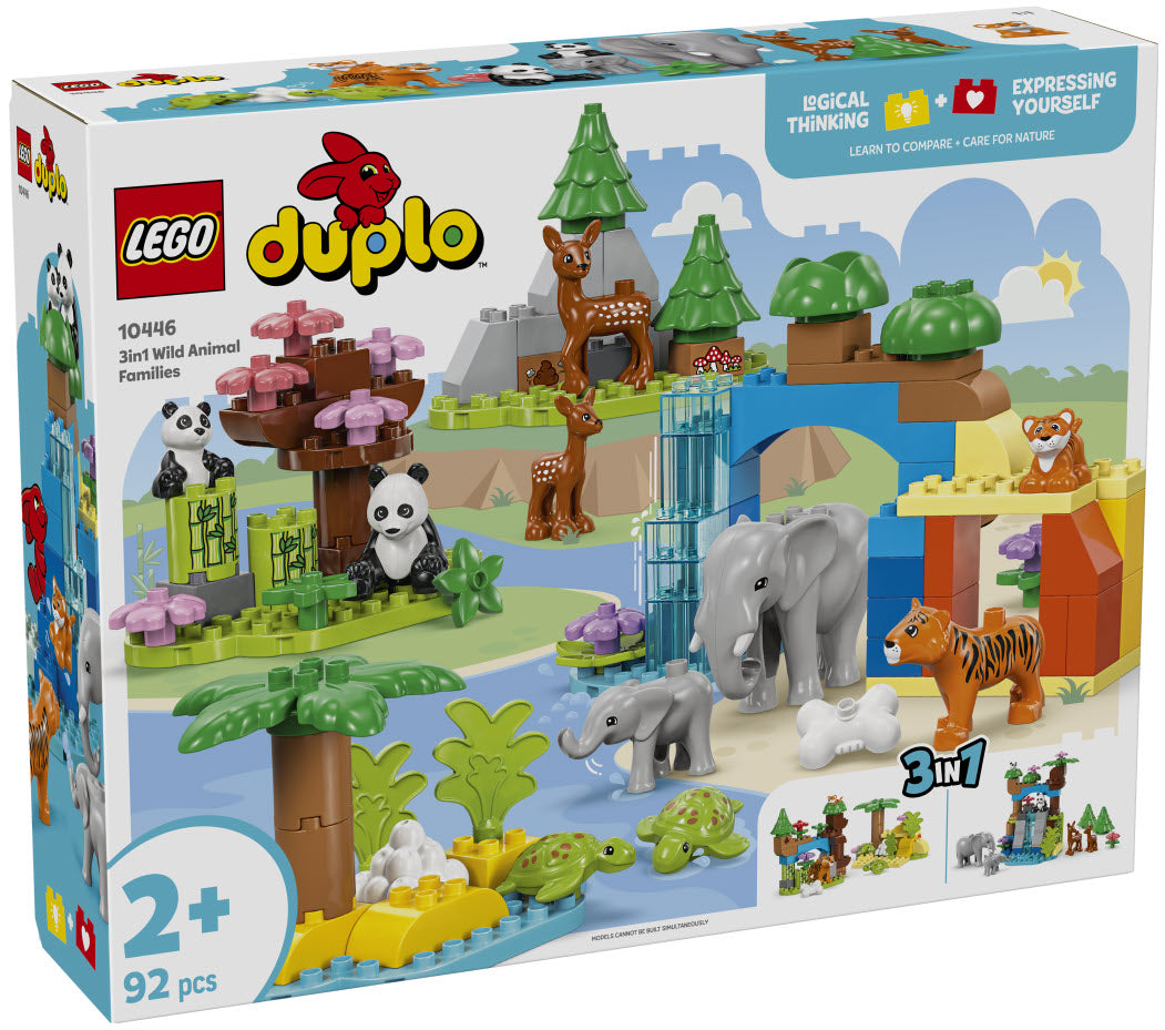 Verpackung: LEGO DUPLO 10446 Wildtier-Familien 3-in-1-Set