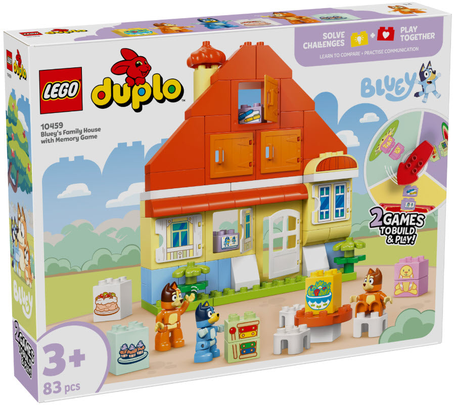 Verpackung: LEGO DUPLO 10459 Blueys Familienhaus mit Memory-Spiel