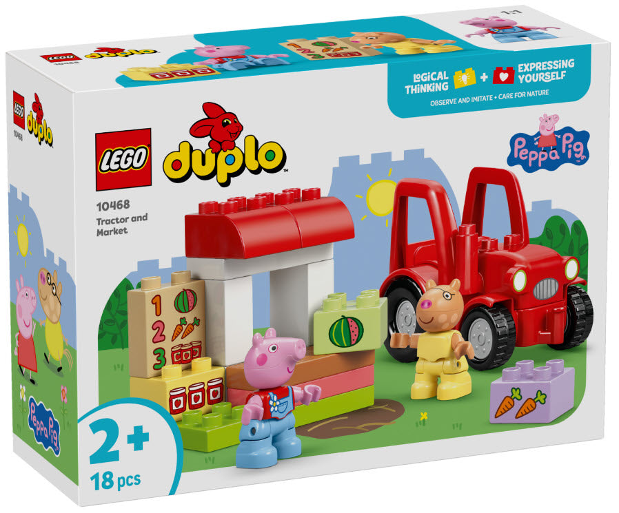 Verpackung: LEGO DUPLO 10468 Peppa Wutz Traktor und Marktstand
