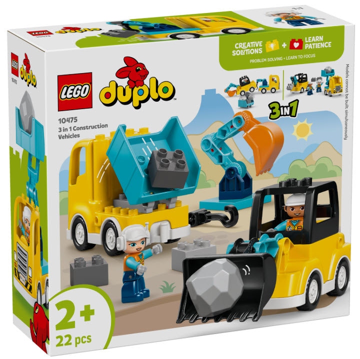 Verpackung: LEGO DUPLO 10475 Baufahrzeuge – 3-in-1-Set