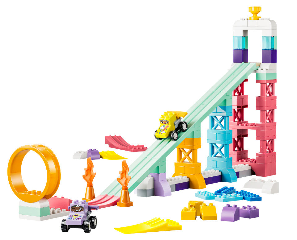 Inhalt: LEGO DUPLO 10478 Kreative Sprungschanzen mit kleinen Flitzern 3-in-1-Set