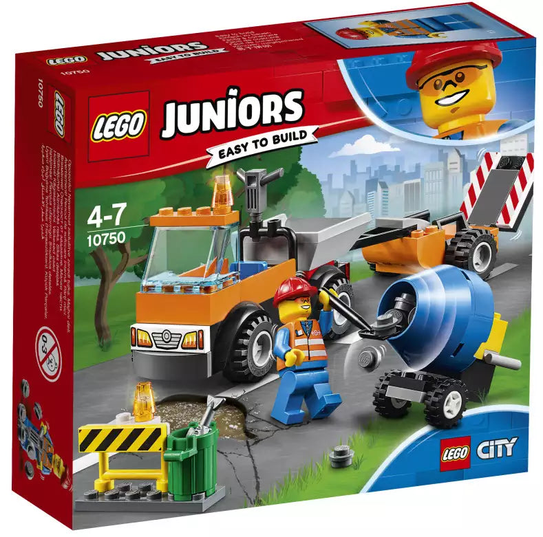 Verpackung: LEGO Junior 10750 Straßenbau-Laster