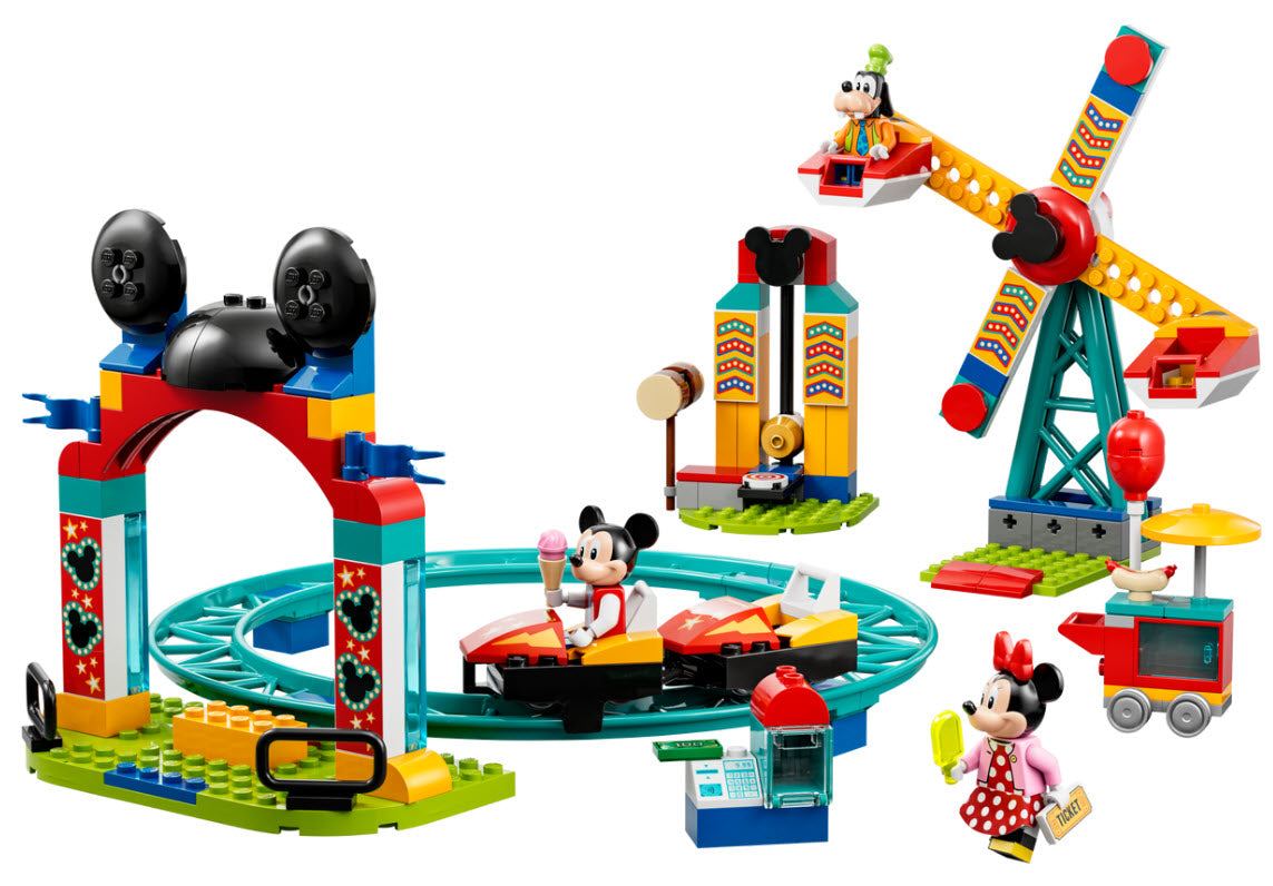 Inhalt: LEGO Disney 10778 Micky, Minnie und Goofy auf dem Jahrmarkt