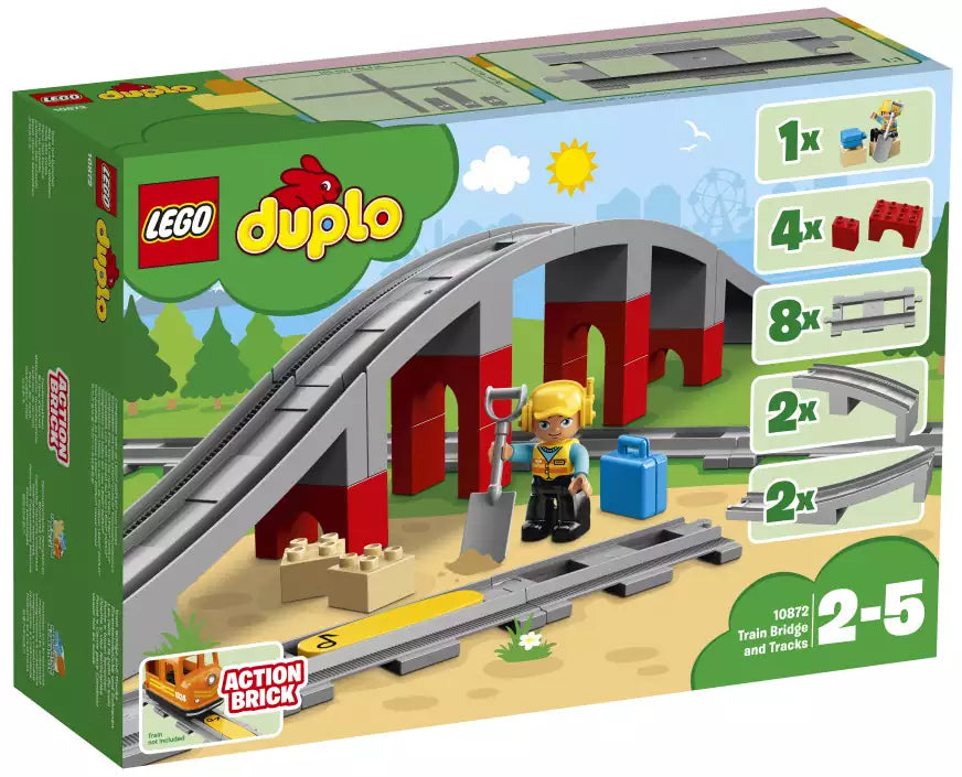 Verpackung: LEGO DUPLO Eisenbahn 10872 Eisenbahnbrücke und Schienen