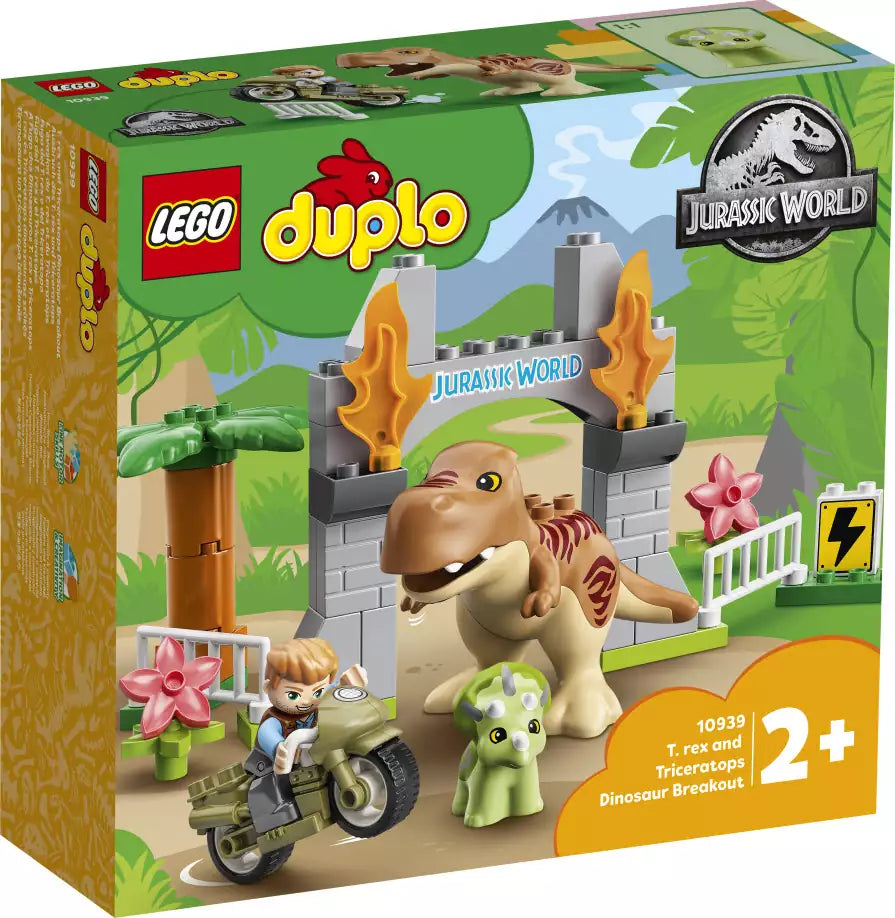 Verpackung: LEGO DUPLO 10939 Ausbruch des T. rex und Triceratops