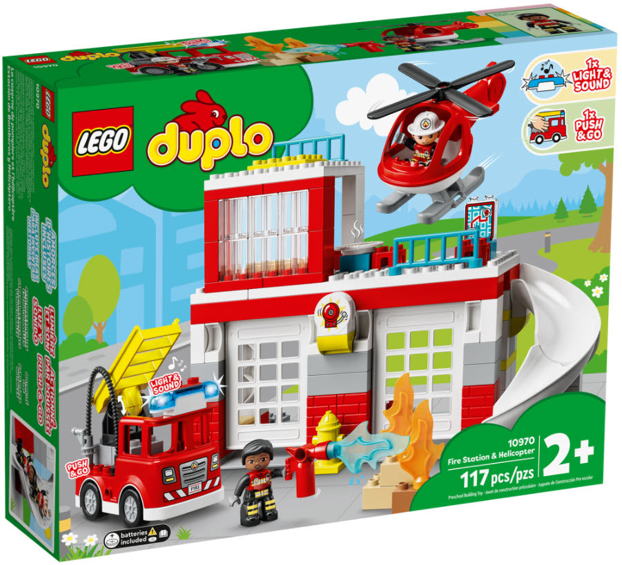 Verpackung: LEGO DUPLO 10970 Feuerwehrwache mit Hubschrauber