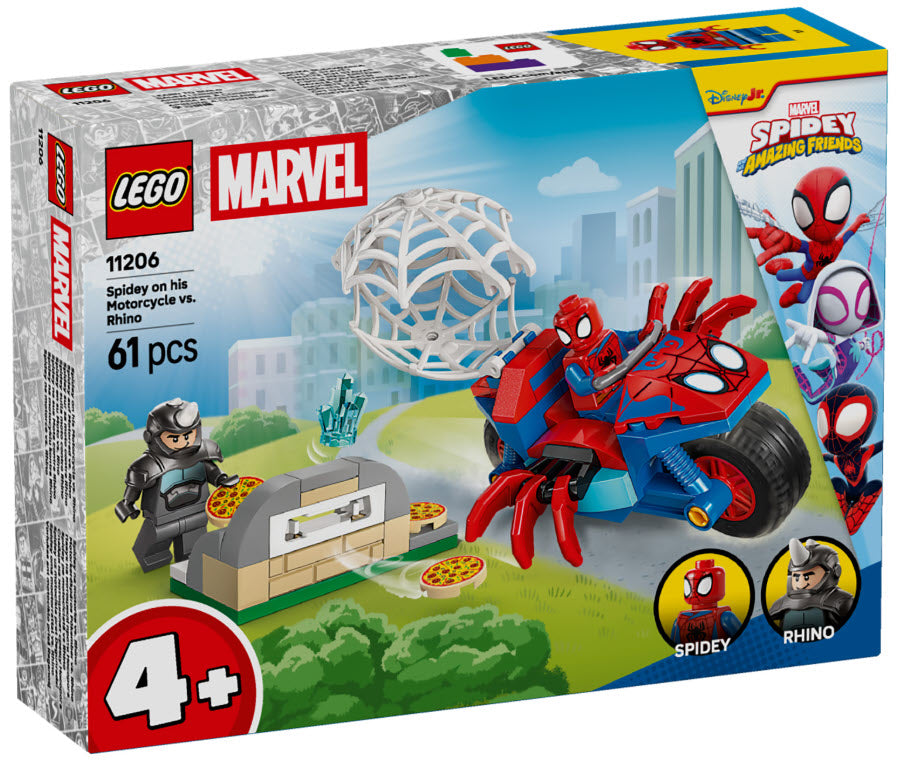 Verpackung: LEGO Super Heroes 11206 Spidey auf Motorrad vs. Rhino