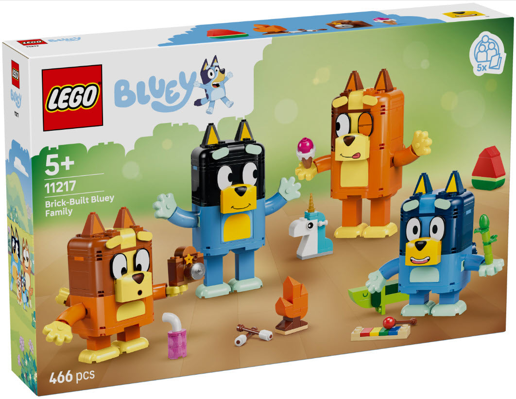 Verpackung: LEGO Bluey 11217 Blueys Familie aus LEGO Steinen