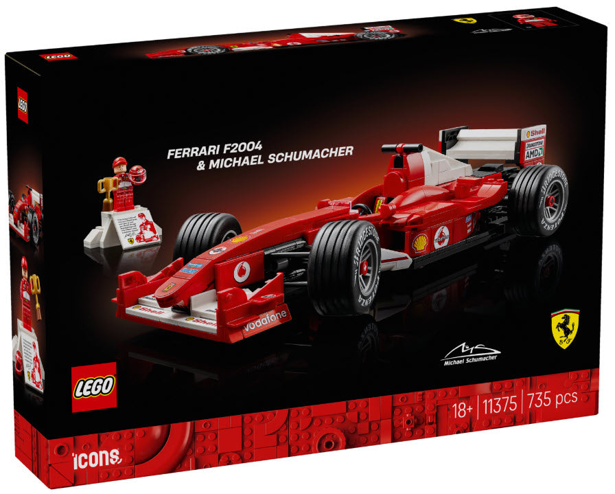 Verpackung: LEGO Icons 11375 Ferrari F2004 und Michael Schumacher