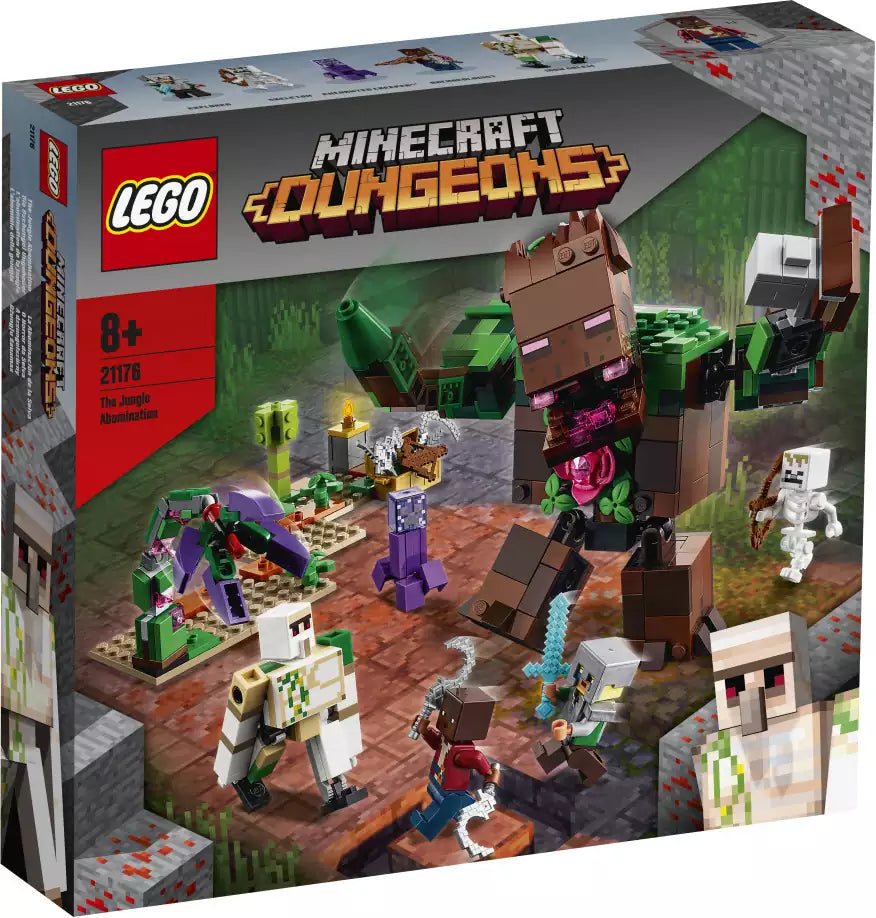 Verpackung: LEGO Minecraft 21176 Die Dschungel Ungeheuer