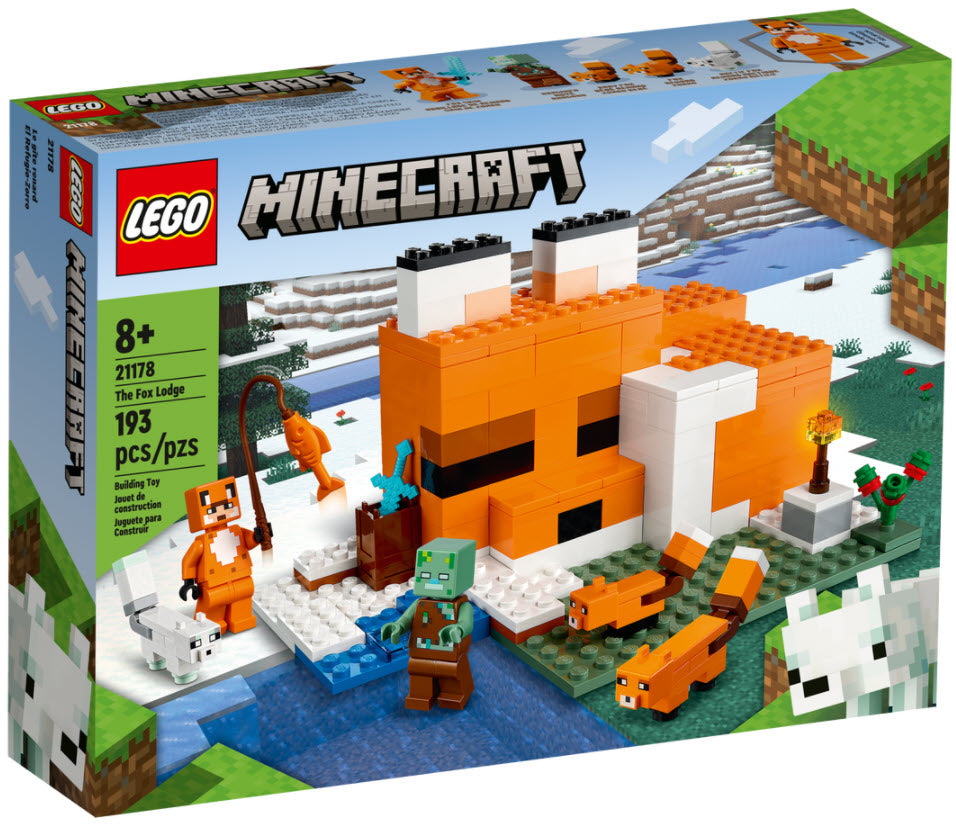 Verpackung: LEGO Minecraft 21178 Die Fuchs-Lodge