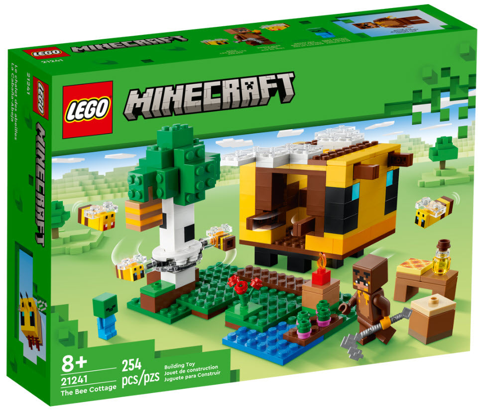 Verpackung: LEGO Minecraft 21241 Das Bienenhäuschen