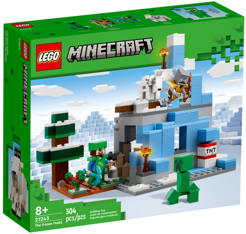 Verpackung: LEGO Minecraft 21243 Die Vereisten Gipfel
