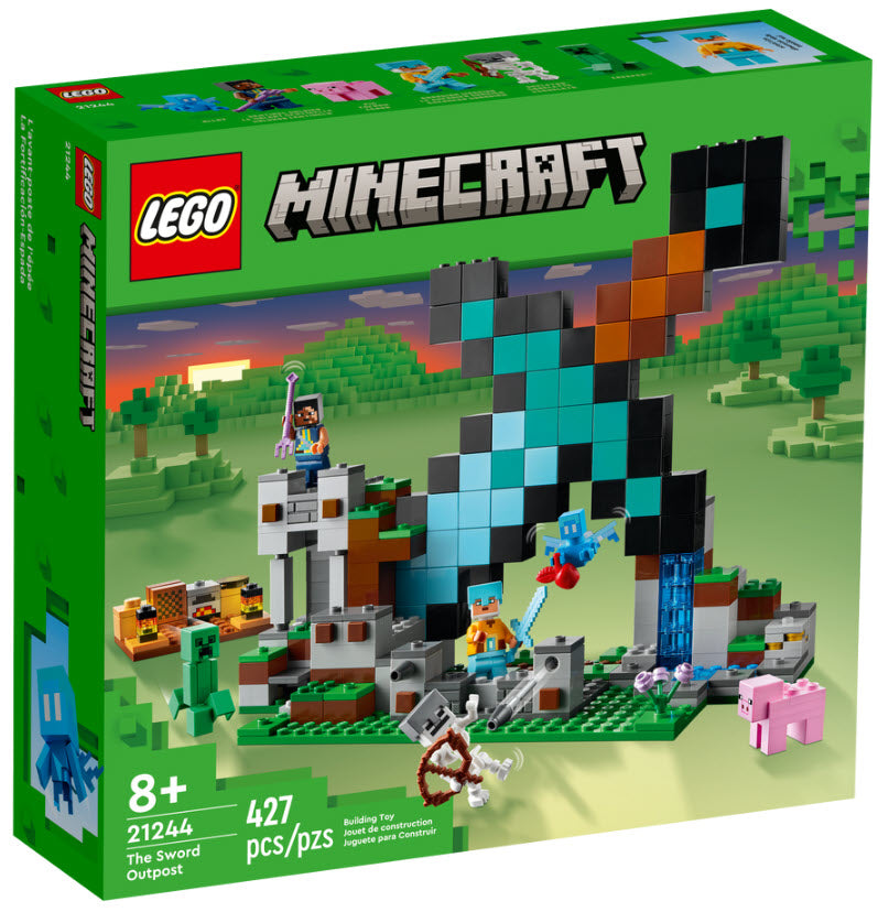 Verpackung: LEGO Minecraft 21244 Der Schwert-Außenposten