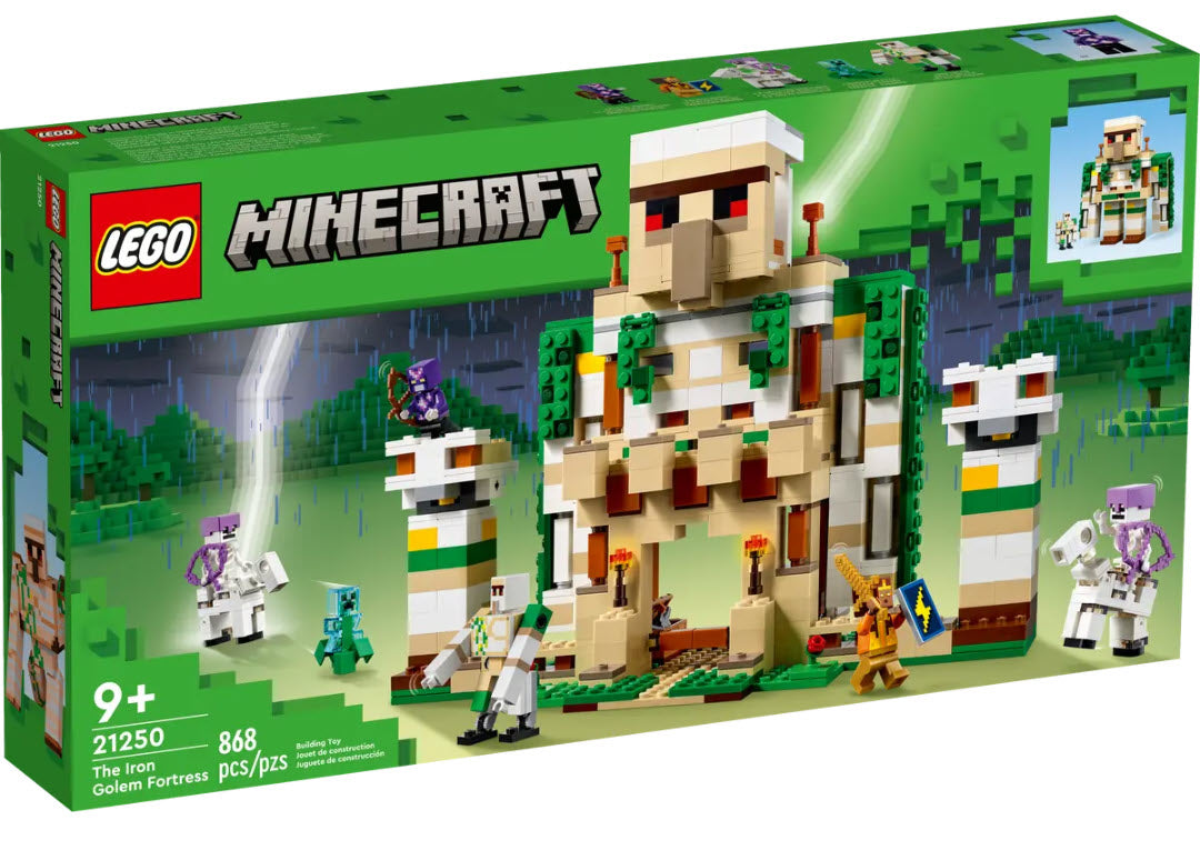 Verpackung: LEGO Minecraft 21250 Die Eisengolem-Festung