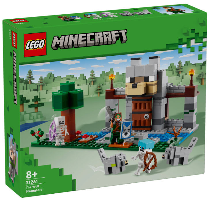 Verpackung: LEGO Minecraft 21261 Die Wolfsfestung