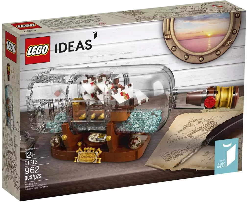 Verpackung: LEGO Ideas 21313 Schiff in der Flasche
