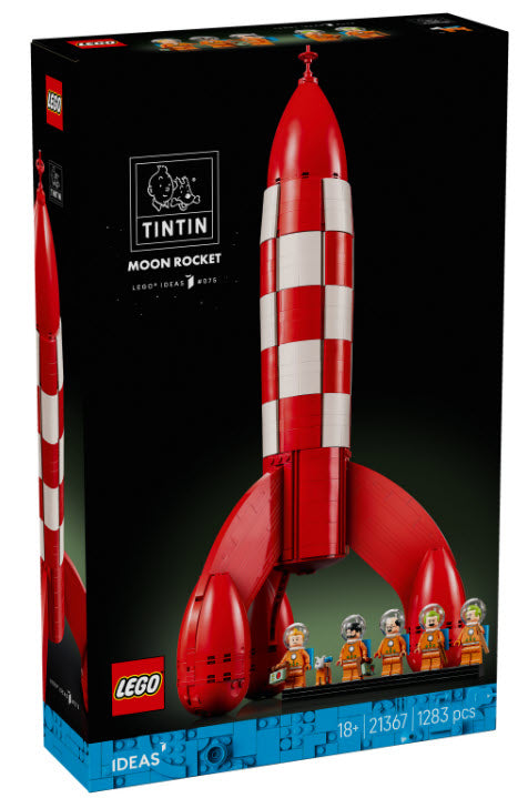 Verpackung: LEGO Ideas 21367 Die Mondrakete von Tim und Struppi