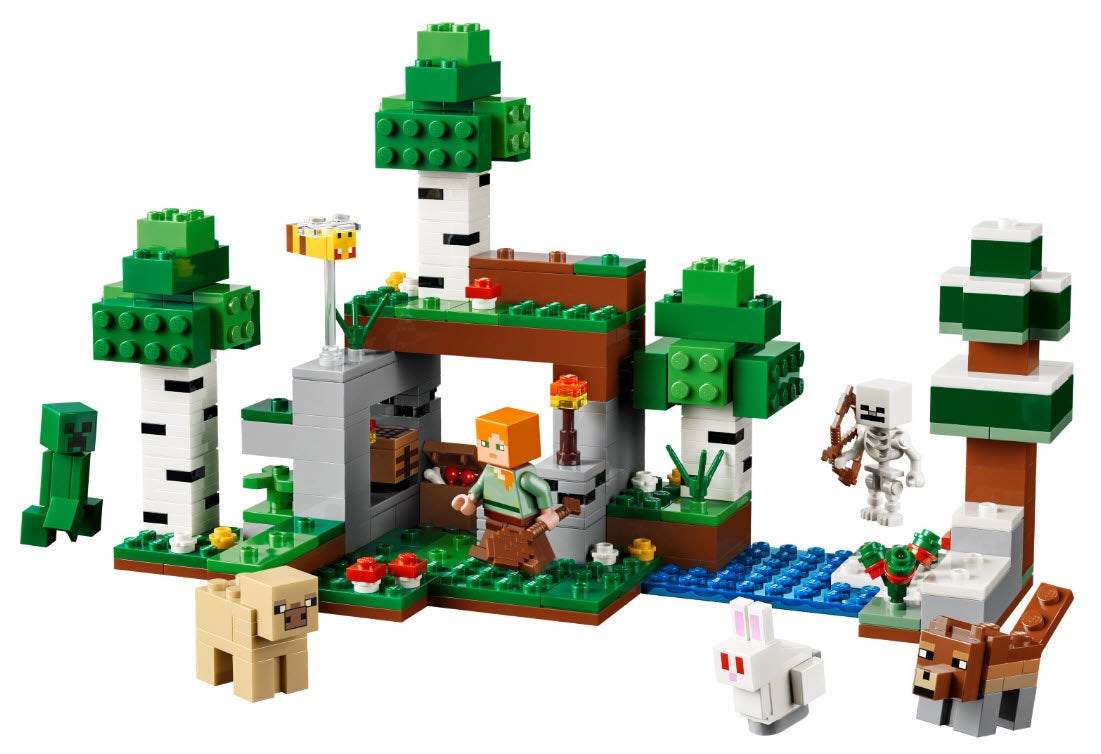 Inhalt: LEGO Minecraft 21593 Erstes Abenteuer in der Nacht