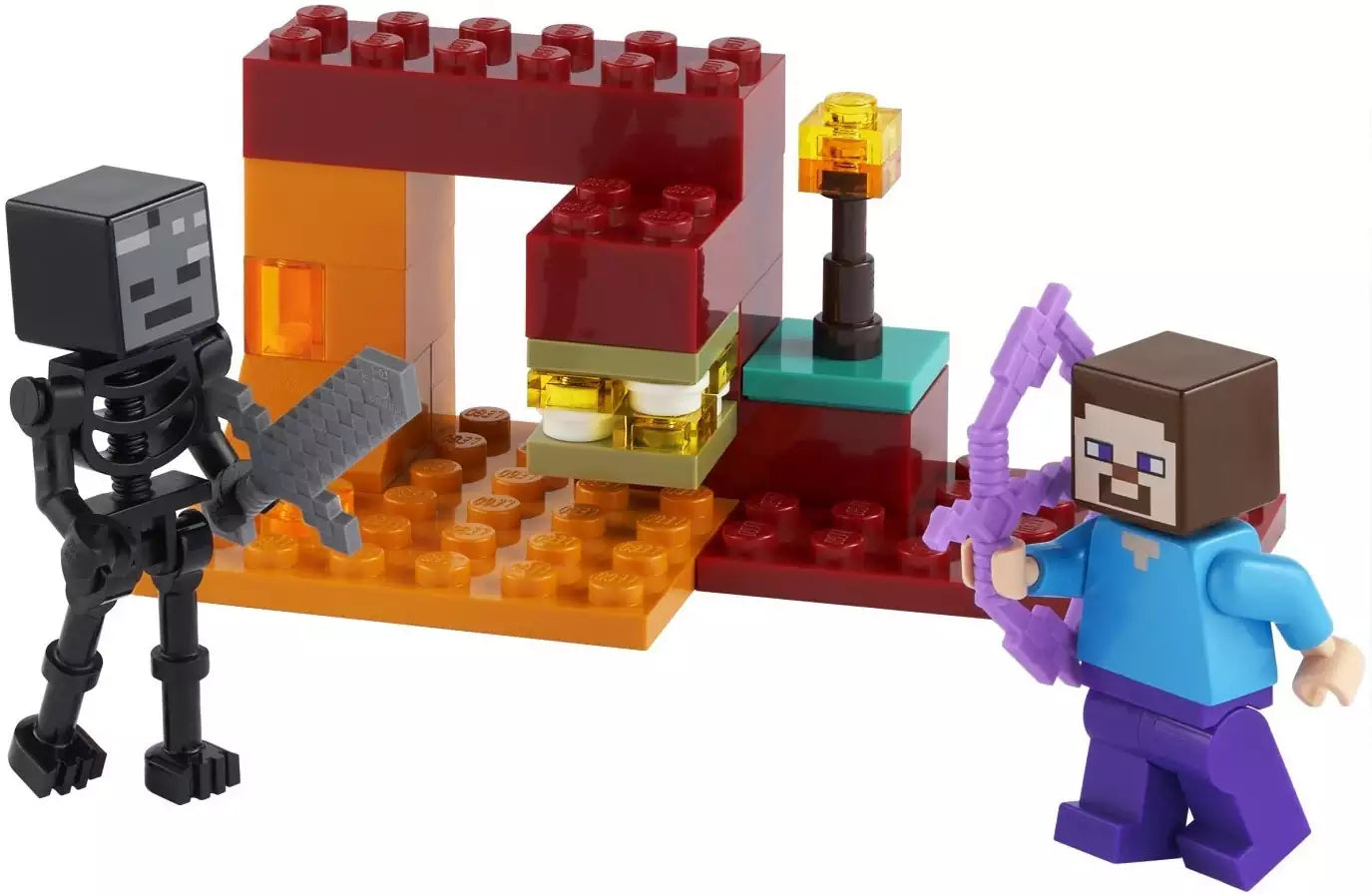 Inhalt: LEGO Minecraft 30331 Das Nether-Duell
