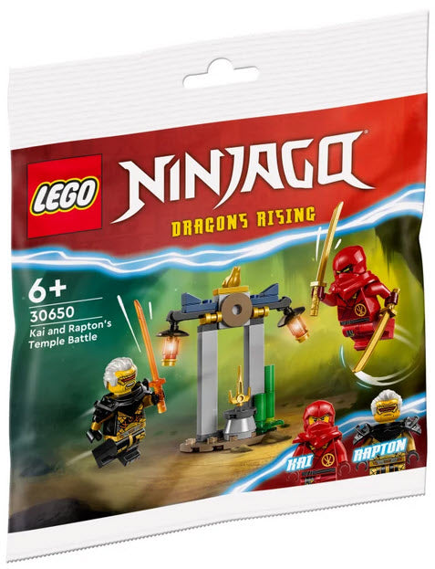Verpackung: LEGO Ninjago 30650 Kais und Raptons Duell im Tempel
