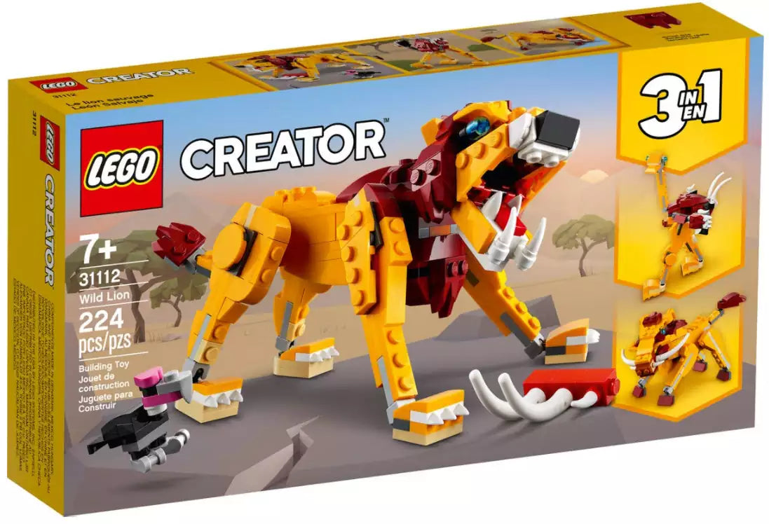 Verpackung: LEGO Creator 31112 Wilder Löwe