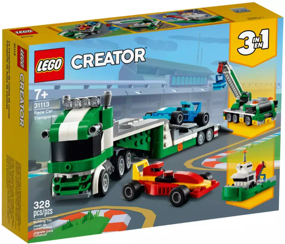 Verpackung: LEGO Creator 31113 Rennwagentransporter