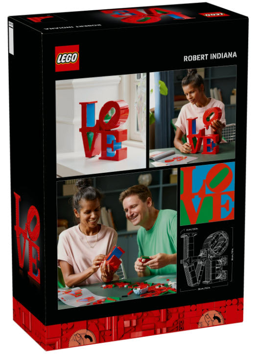 Box Rückseite: LEGO Art 31214 LOVE