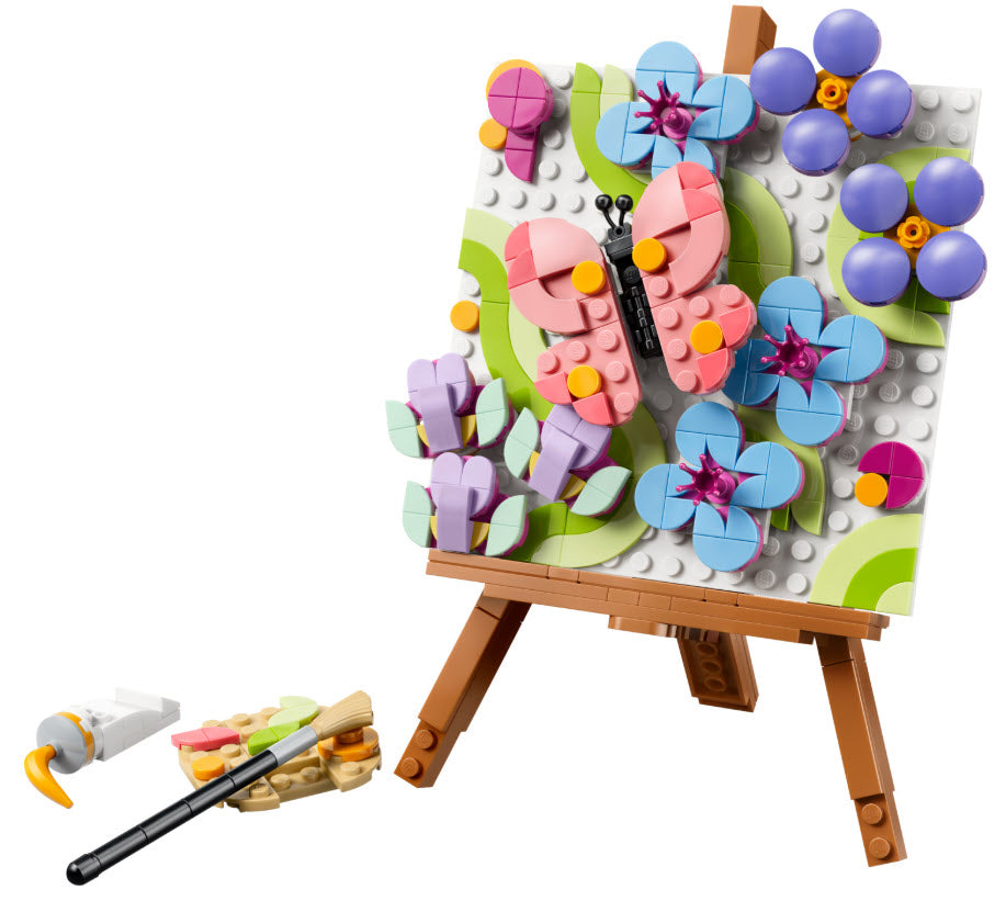 Inhalt: LEGO Creator 31390 Deko-Blumengemälde