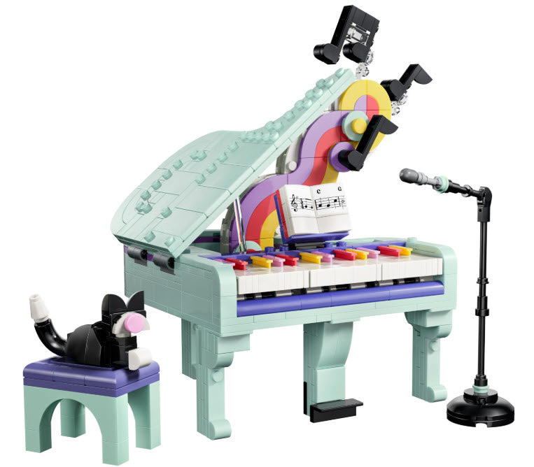 Inhalt: LEGO Creator 31392 Deko-Klavier mit Katze