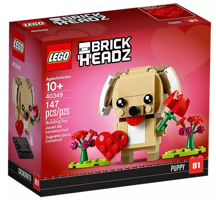 Verpackung: LEGO Brickheadz 40349 Valentinstag-Welpe