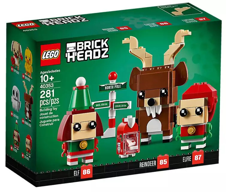 Verpackung: LEGO Brickheadz 40353 Rentier und Elfen