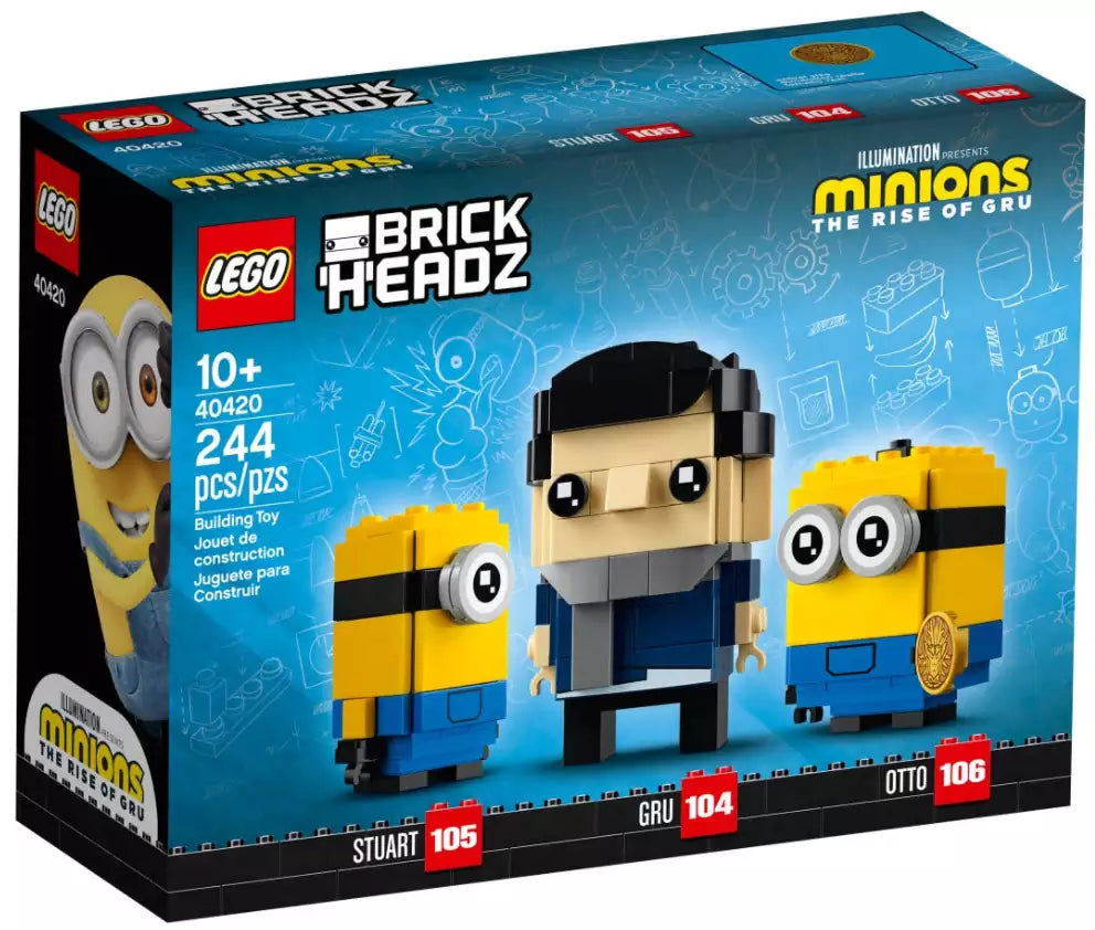 Verpackung: LEGO BrickHeadz 40420 Gru, Stuart & Otto