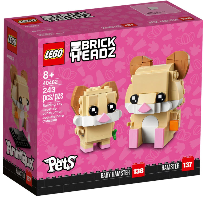 Verpackung: LEGO BrickHeadz 40482 Hamster