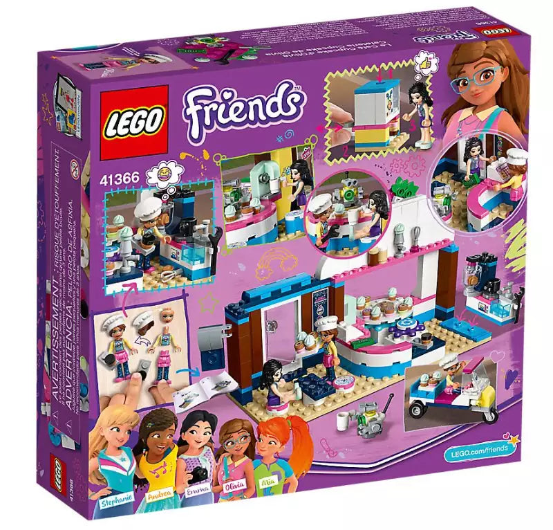 Box Rückseite: LEGO Friends 41366 Olivias Cupcake-Café