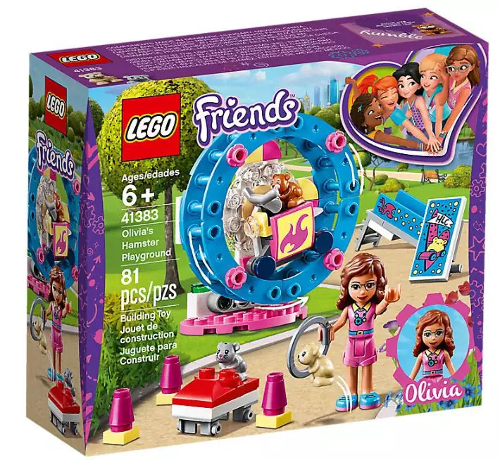 Verpackung: LEGO Friends 41383 Olivias Hamster-Spielplatz