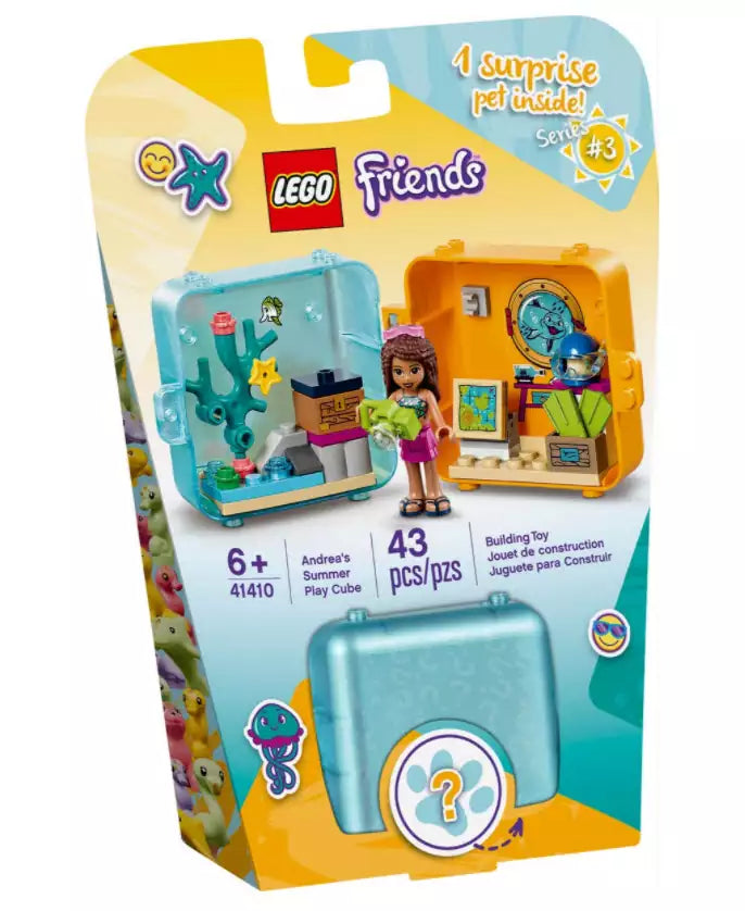 Verpackung: LEGO Friends 41410 Andreas Sommer Würfel - Tauchschule