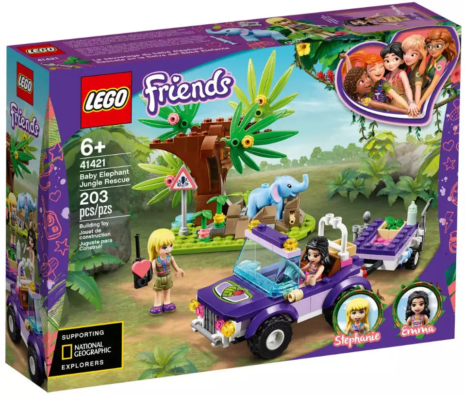 Verpackung: LEGO Friends 41421 Rettung des Elefantenbabys mit Transporter