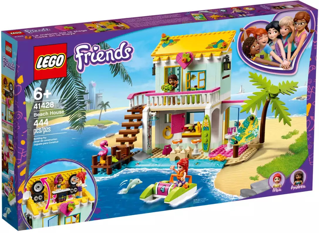 Verpackung: LEGO Friends 41428 Strandhaus mit Tretboot