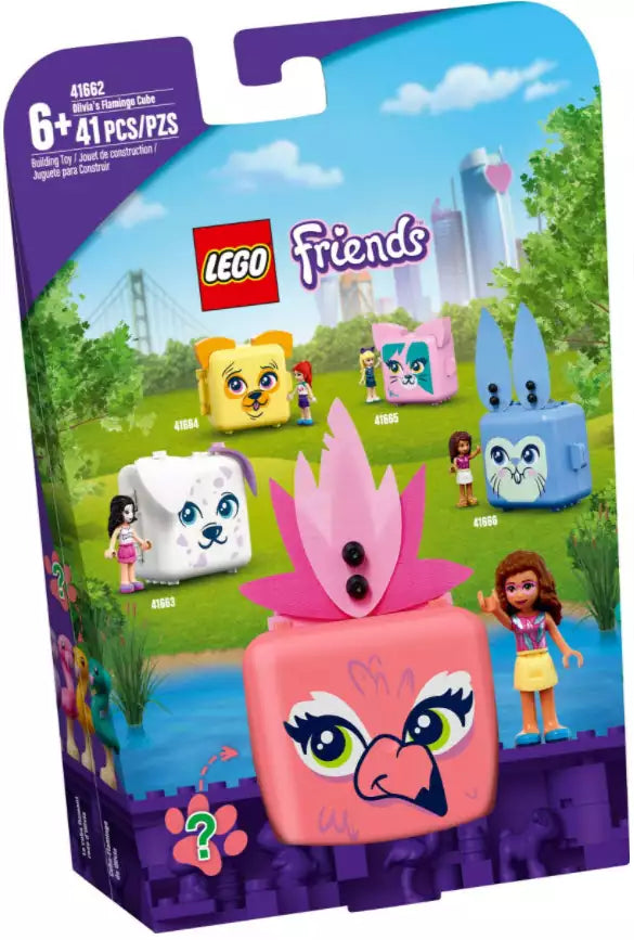 Verpackung: LEGO Friends 41662 Olivias Flamingo-Würfel