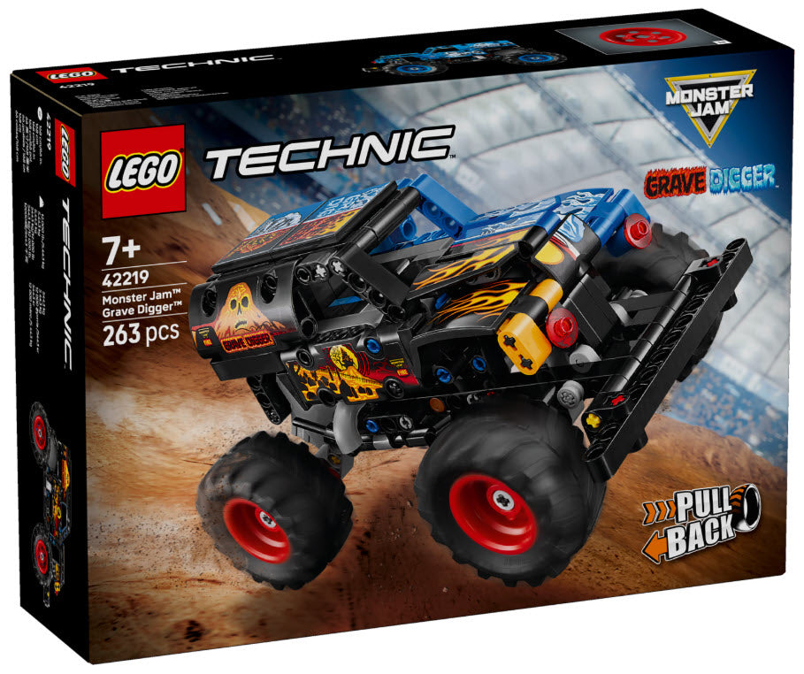 Verpackung: LEGO Technic 42219 Monster Jam Grave Digger Feuer und Eis