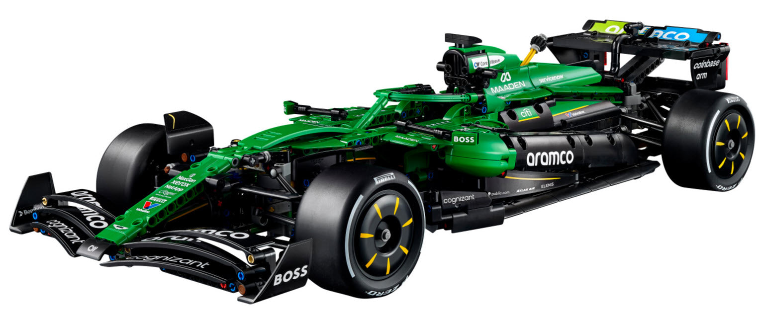 Inhalt: LEGO Technic 42240 Aston Martin Aramco AMR25 F1 Auto